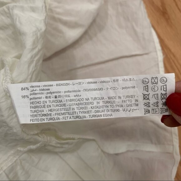 Zara extured iered hite cru ress - Picture 10 of 15